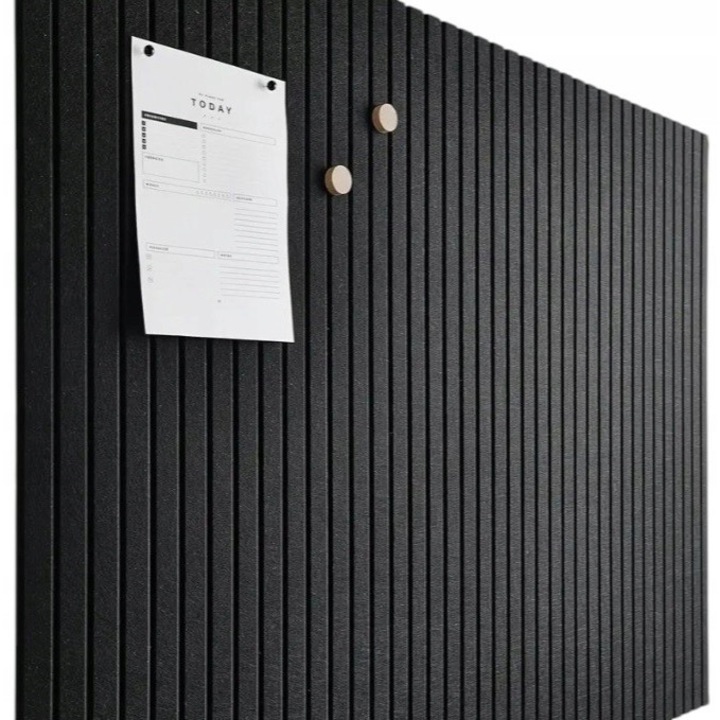 Filc parafa tábla 120x90cm, 12 öntapadós panel, fekete, irodába vagy szobába