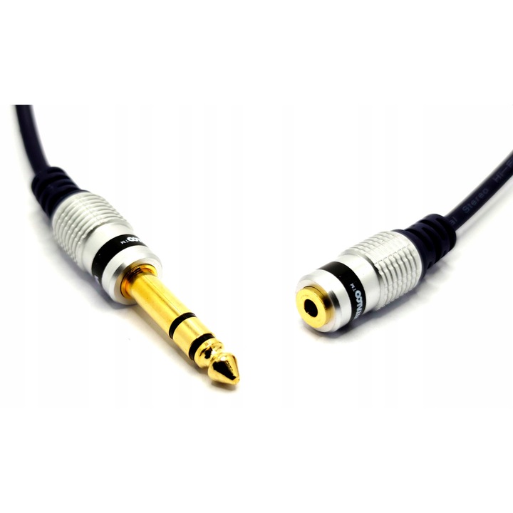 Vitalco 1,5m sztereó audio kábel 6,3mm - 3,5mm mini Jack