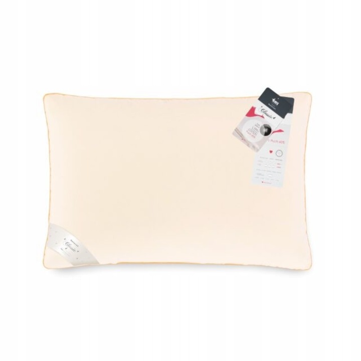 Strefa Spania párna 70x80cm, 60% libapehely, ekrü, 1x párna szett