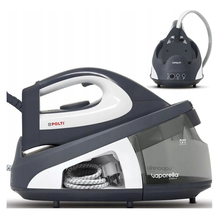 Statie de calcat cu abur Polti, 2200W, 6,5 bara, ceramica, multicolor