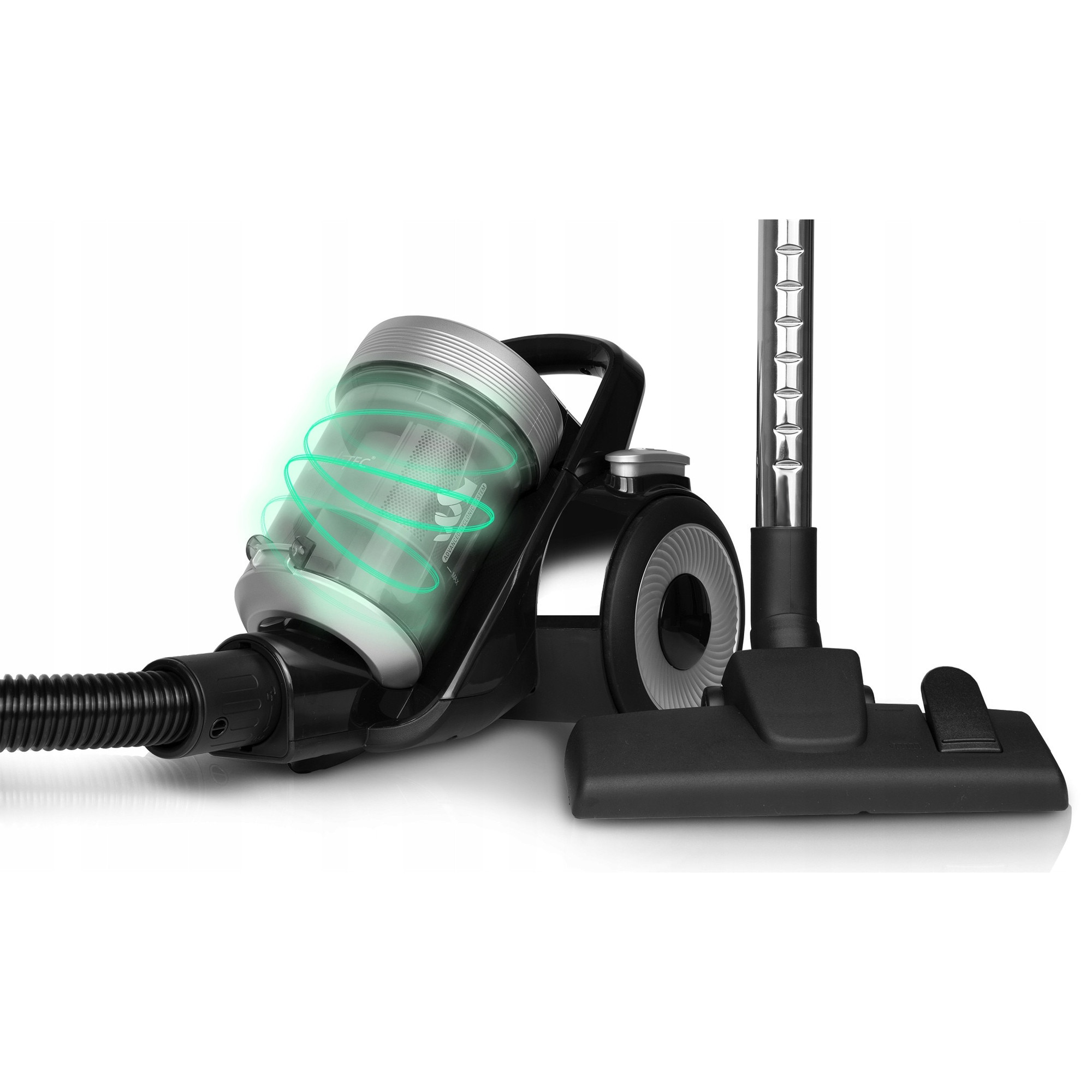 Aspirator fara sac MalTec Turbo Cyclone Pro 4000W, tehnologie ciclonica, filtru HEPA, capacitate 2L, set complet de accesorii