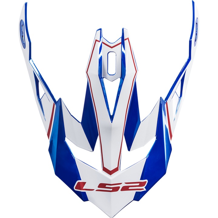 Аксесоари за мотоциклети, LS2, Резервна козирка за каска MX470 Power Chrome Blue