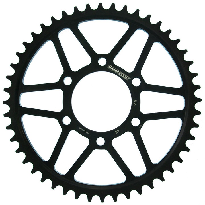 Задна зъбна предавка SUPERSPROX RFE-816:48-BLK, 48 зъба, черен цвят