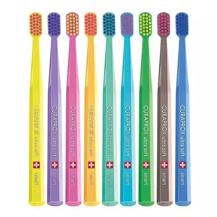 Curaprox CS 7600 smart fogkefe, ultra puha, 2 darabos szett, lila