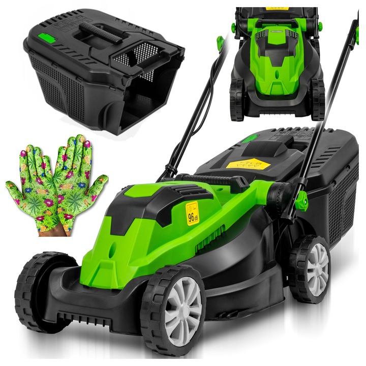 MalTec elektromos fűnyíró, 2100W, 32cm vágási szélesség