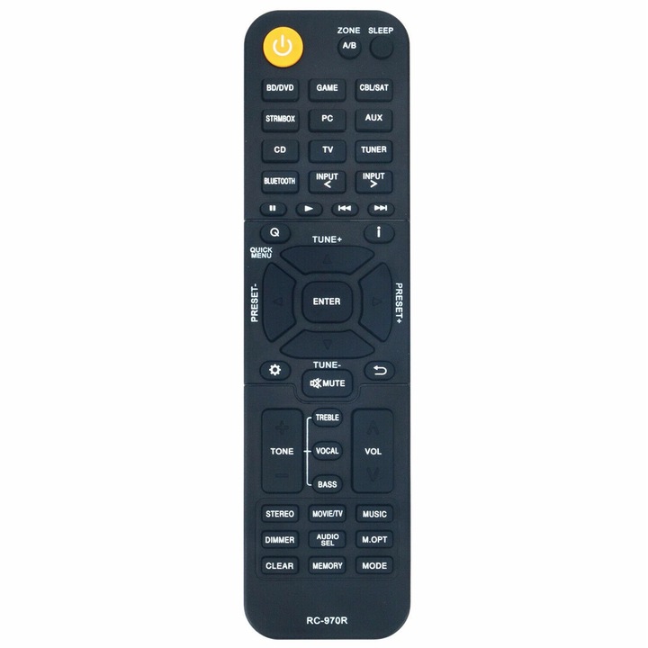 Дистанционно управление за подмяна RC-970R за Onkyo AV Receiver TX-SR393 TX-SR494 TX-SR3100 HT-S3910 Аудио система