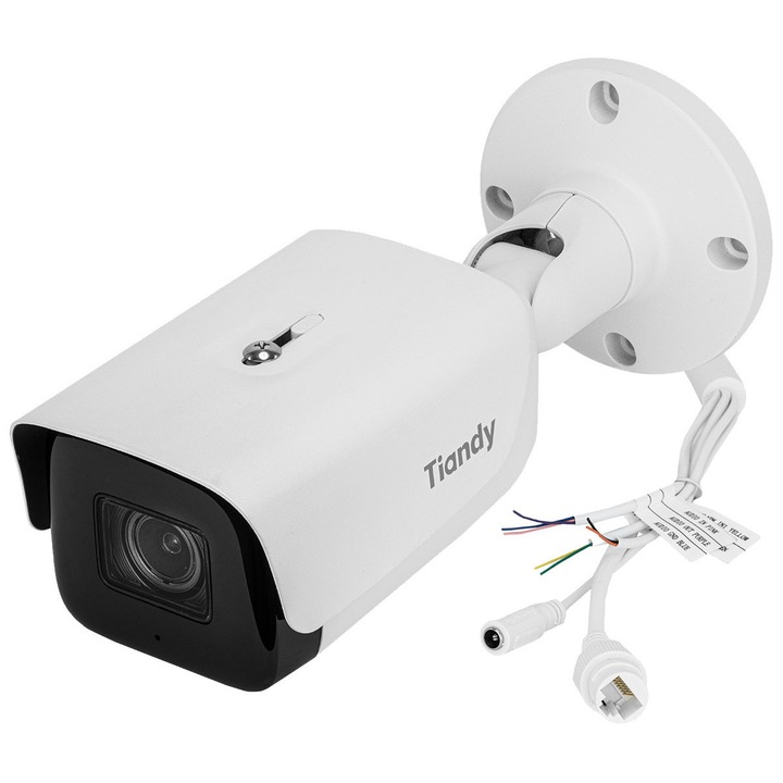 IP камера TIANDY TC-C38TS, 8Mpx, 2.7-13.5mm, бяла, IP67, монтажен комплект