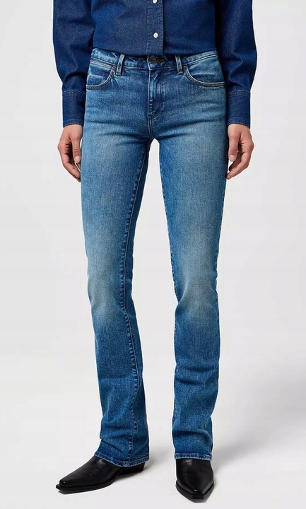 Дамски дънки Wrangler Bootcut сини памук
