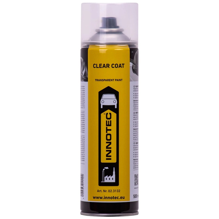 Átlátszó Autó Spray 500 ml Fényes Felülettel és UV Védelemmel