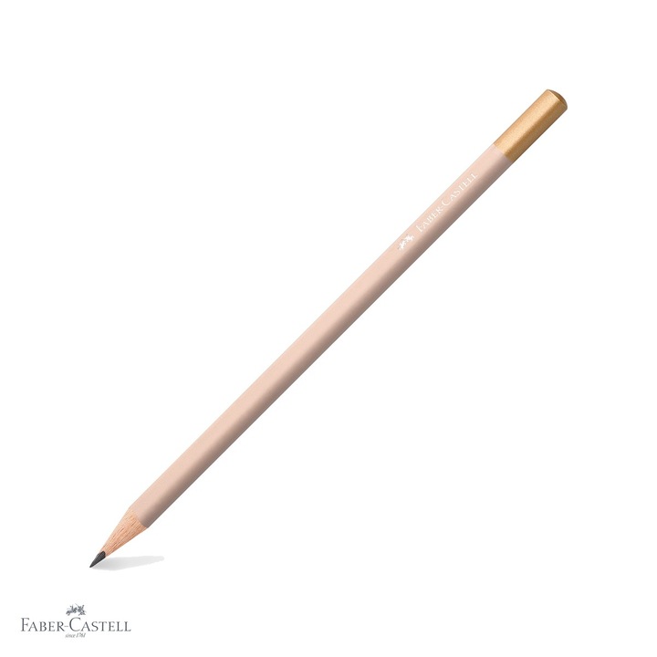 Creion grafit Faber-Castell Urban Rose Pal, forma triunghiulara ergonomica, pentru scris si desen