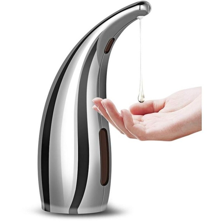 Automata szappanadagoló, 300 ml, ezüst, érintésmentes