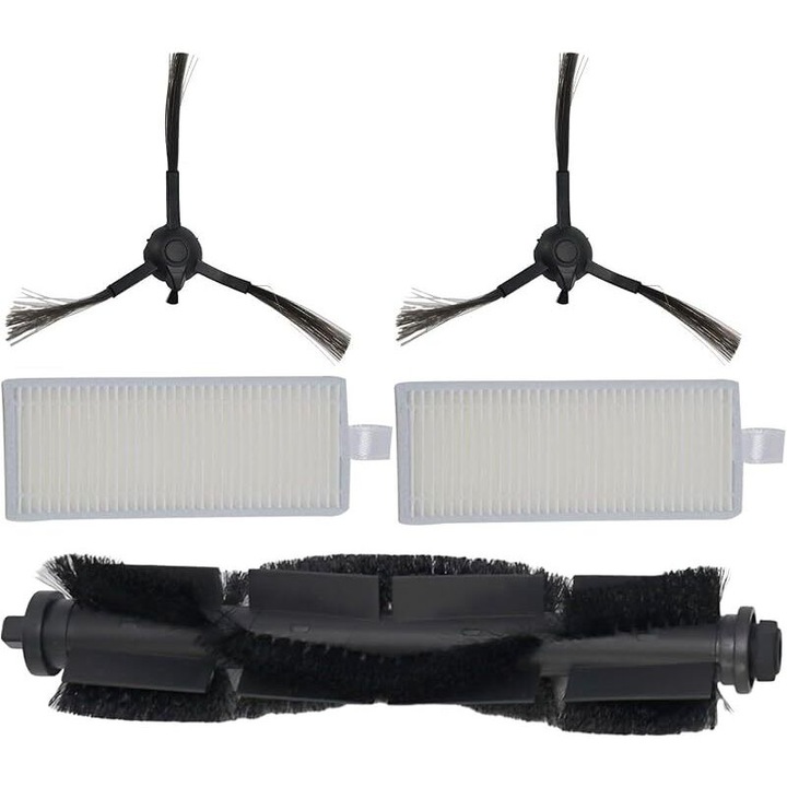 Kit de 5 accesorii pentru aspirator robot Tapo, 1 brosse principala, 2 filtre HEPA, 2 brosse laterale