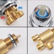 Robinet baie termostatic, alama, control temperatura, antiderapant, crom, dimensiuni standard