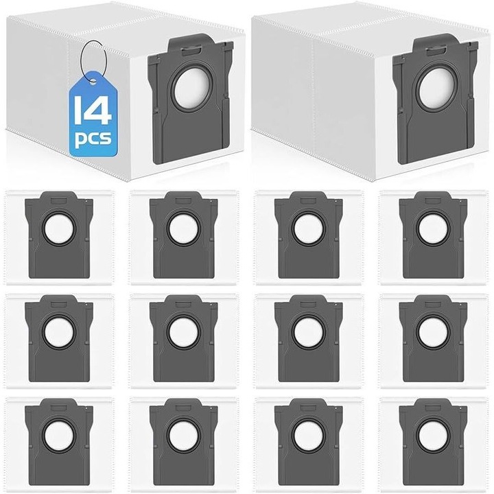 14 Saci de Praf pentru Aspiratoare Dreame L10s Ultra Gen 2 / X50 / X40 Ultra / L40S / L10s Pro Ultra Heat / L40 / L50 Ultra / Mova E30 Ultra / P50 Ultra / V50 / Z50 Ultra / X30 Ultra