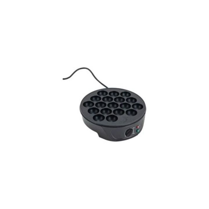 Електрически тиган за такояки, 18 дупки, 750W, черен, голям капацитет