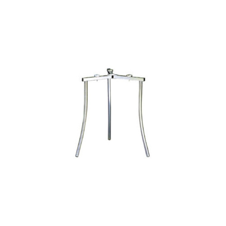 Stand arzator camping paella, metal, 3 picioare, culoare metalica