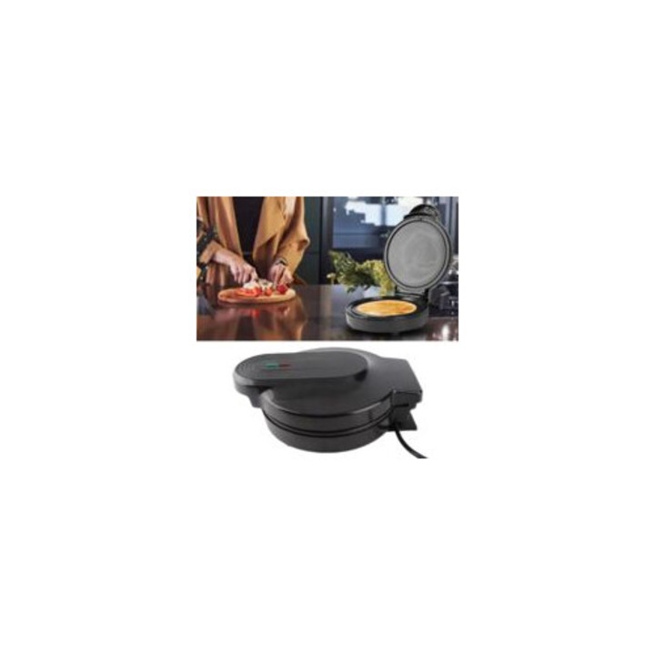 Gratar electric rotund, 1000W, non-stick, 17.5cm, 27x20x10cm, set cu manual de instructiuni