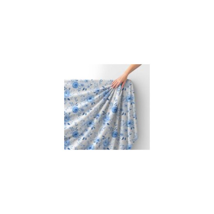 Tesatura Royal Velvet, floral, poliester, 145cm, 280g/m