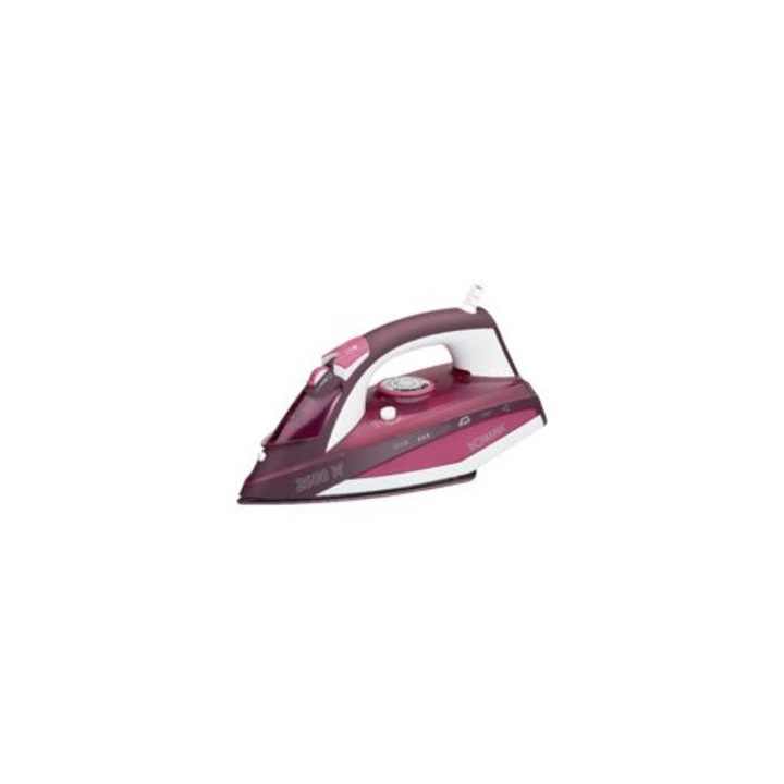 Fier de calcat cu abur DB 6005 CB, 2600W, 7 functii de abur, alb/rosu, 14.5x29.5x12.5cm