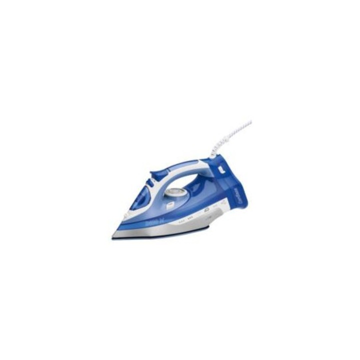 Fier de calcat cu abur DB 3706, 2400 W, rezervor 350 ml, alb si albastru