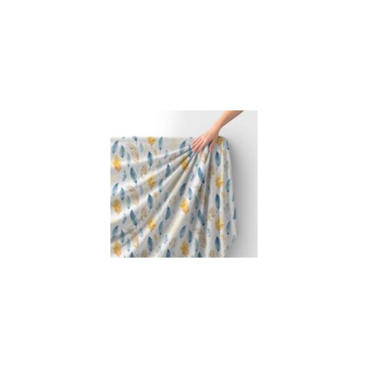 Tesatura Royal Velvet, poliester, model frunze, 280g/m, 145cm