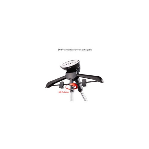 Fier de calcat vertical, 1700 W, roz, capacitate rezervor 1.7L, include carlig suspendat