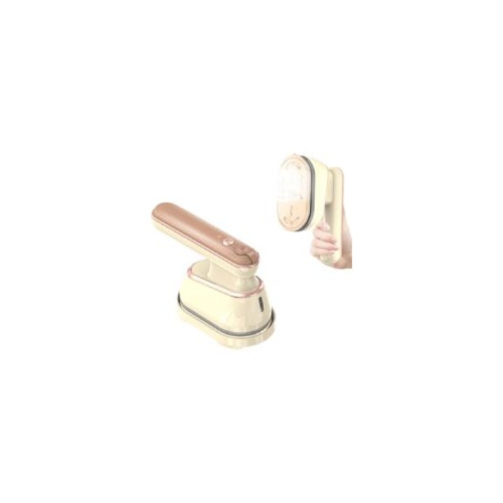 Hordozható vasaló, 800W, gőz, száraz és nedves üzemmód, 100ml tartálykapacitás, 30 másodperces gyors felmelegedés, méretek 21.5x12x10cm