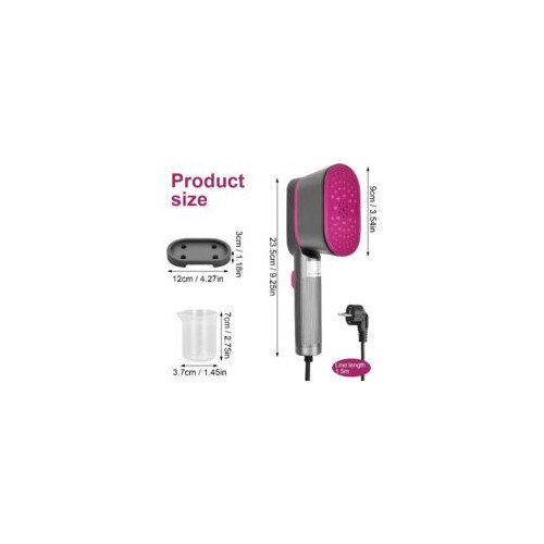 Fier de calcat 2 in 1, 1000 W, rezervor apa 60 ml, compact, 23.5x7.2x9 cm