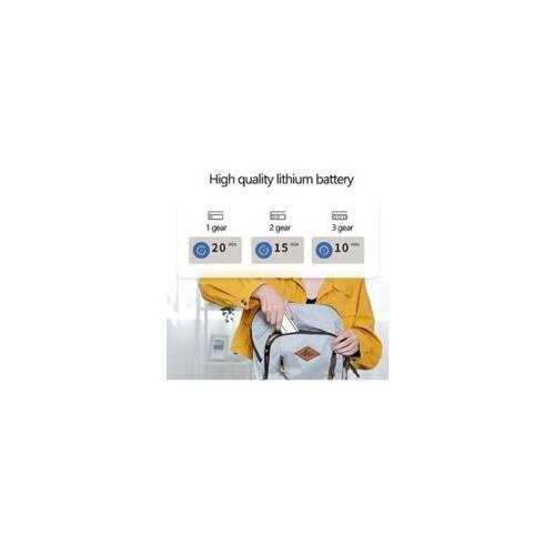 Fier de calcat mini, fara fir, reincarcabil, 3 setari de temperatura, 80ml, portabil