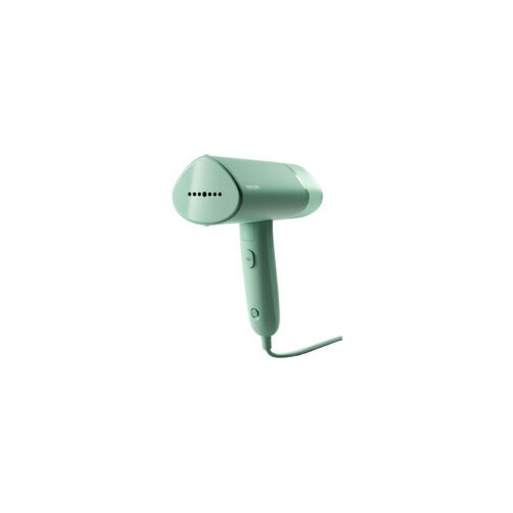 Fier de calcat cu abur portabil, 1000 W, verde, 30 secunde incalzire, set complet