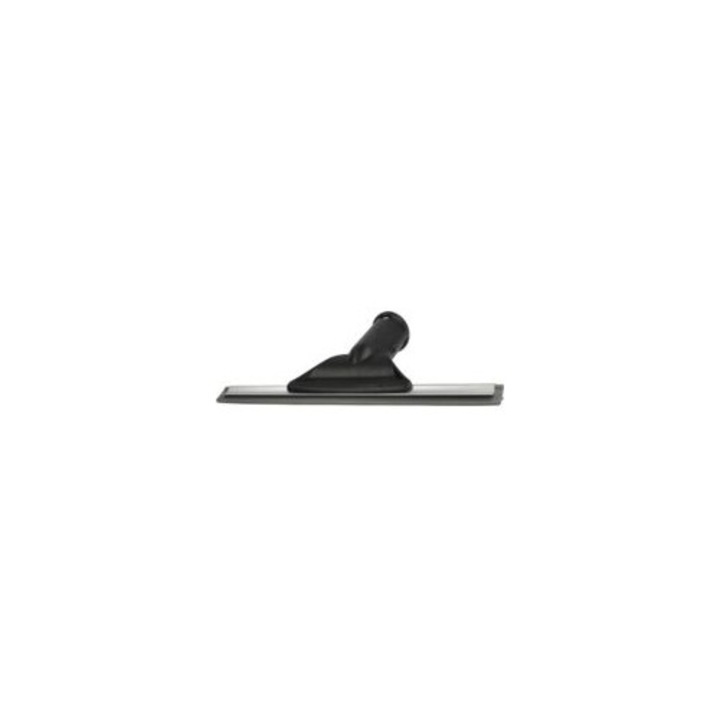 Duza pentru feronerie cu racleta, 25.5cm, neagra/silver, set accesorii pentru curatare geamuri