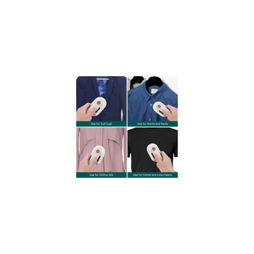 Fier de calcat cu abur compact, 50 ml, utilizare umeda si uscata, alb