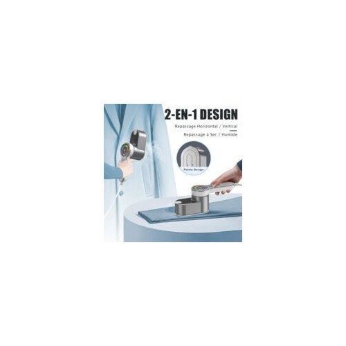 Steamer vertical 1200W, 120ml, 5 niveluri abur, design umed si uscat, compact pentru acasa si calatorii
