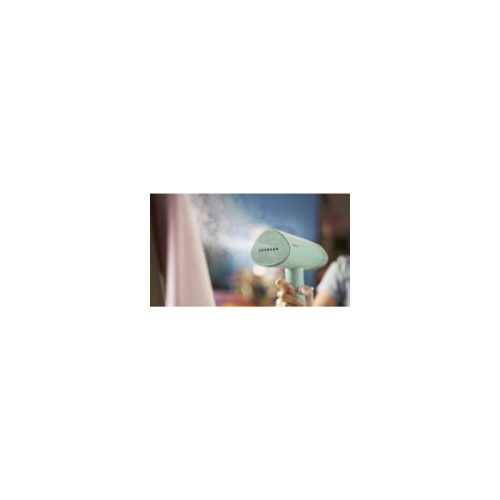 Fier de calcat cu abur portabil, 1000 W, verde, 30 secunde incalzire, set complet
