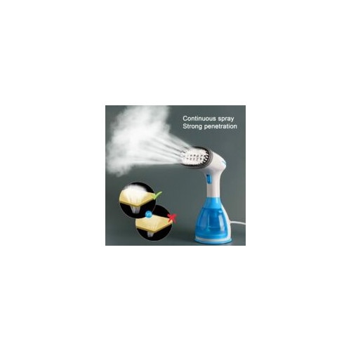 Fier de calcat cu abur portabil, 1500W, 280ml, set cu perie cu peri lungi si perie din tesatura moale