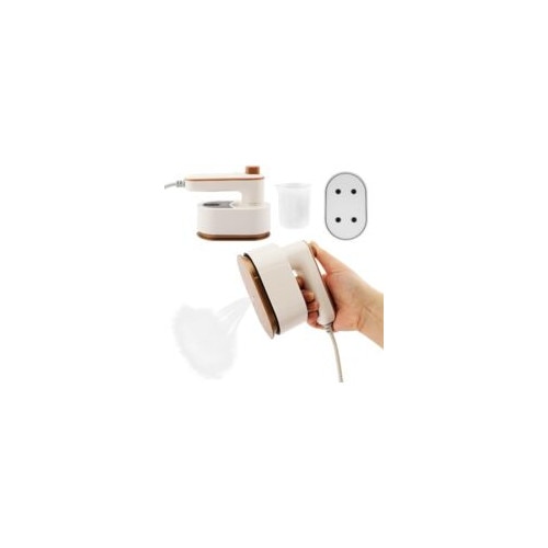 Fier de calcat portabil, incalzire rapida, abur, dimensiuni 12x10.5cm, set compact pentru calatorii