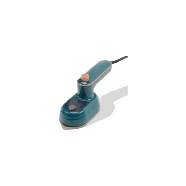 Fier de calcat portabil, mini fier, abur rapid, 50 ml rezervor apa, calcare umeda si uscata, verde