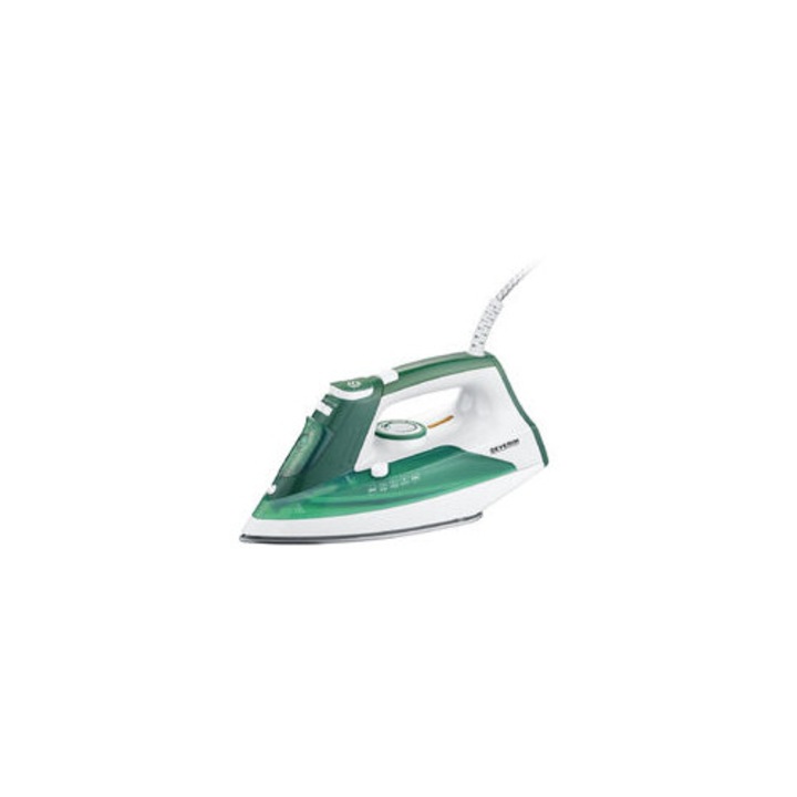 Fier de calcat cu abur BA 3261, 2400 W, alb-verde, capacitate rezervor 175 ml, putere abur 85 g/min