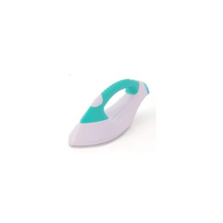 Fier de calcat mini, portabil, suprafata din otel inoxidabil, 18x7.8x6.8cm