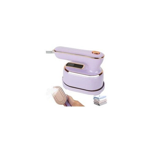Fier de calcat mini, 1000W, design pliabil 180°, utilizare orizontala/verticala, violet