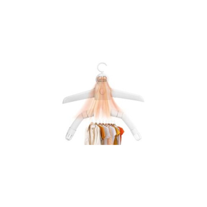 Uscator de rufe electric, compact, cu rod de incalzire portabil, 60C si 30C, functionare silentioasa