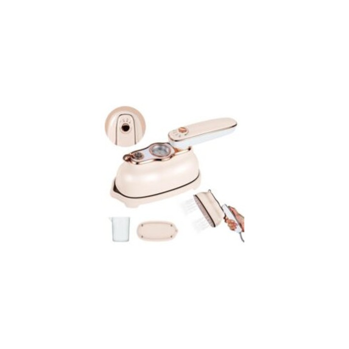Fier de calcat cu abur 1200W, 2 in 1, ceramic, rezervor 200ml, compact