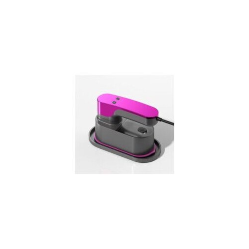 Fier de calcat portabil, cu cap rotativ la 180 grade, abur profesional, verde, compact