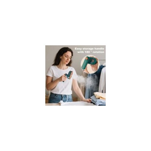 Fier de calcat mini portabil, 2 in 1, abur, compact, 15 secunde incalzire, pentru acasa si calatorii, dimensiuni reduse