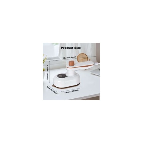 Fier de calcat mini portabil, 2 in 1, abur, compact, 15 secunde incalzire, pentru acasa si calatorii, dimensiuni reduse