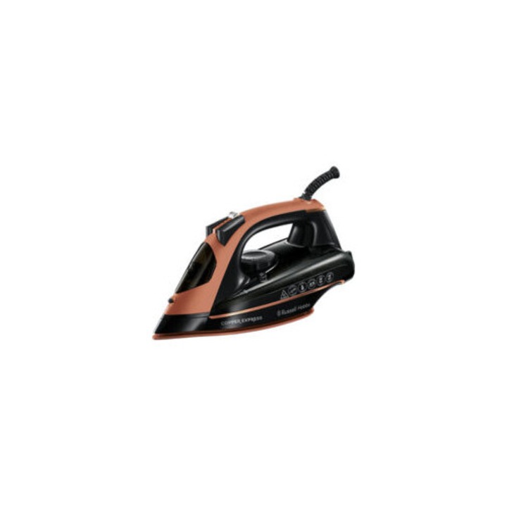 Fier de calcat Copper Express 2600 W, abur continuu 40 g, rezervor 315 ml, negru, cu functie anti-calcar