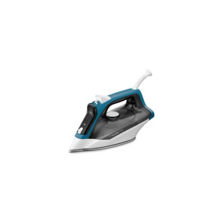 Fier de calcat cu abur, 2200W, albastru, talpa din otel inoxidabil