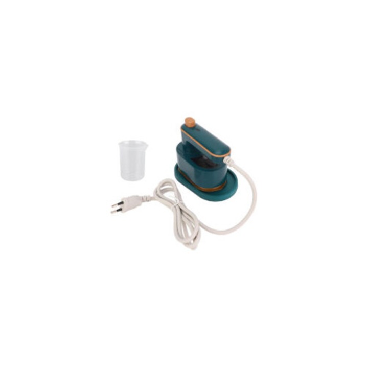 Fier de calcat portabil, 50 ml, 20 g/min, 380 g, pentru imbracaminte uscata si umeda, set complet