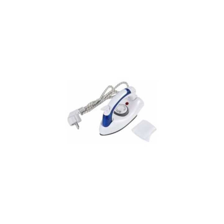 Fier de calcat portabil, mini, cu control al temperaturii, albastru, 460g