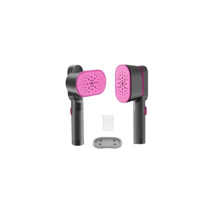 Fier de calcat cu abur 1000W, 2 in 1, ceramic, compact, ideal pentru acasa si calatorii